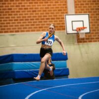 Greta Pauli; Niedersaechsische Hallenmeisterschaften am 11.02.2024 in der Leichtathletikhalle im Sportleistungszentrum Hannover