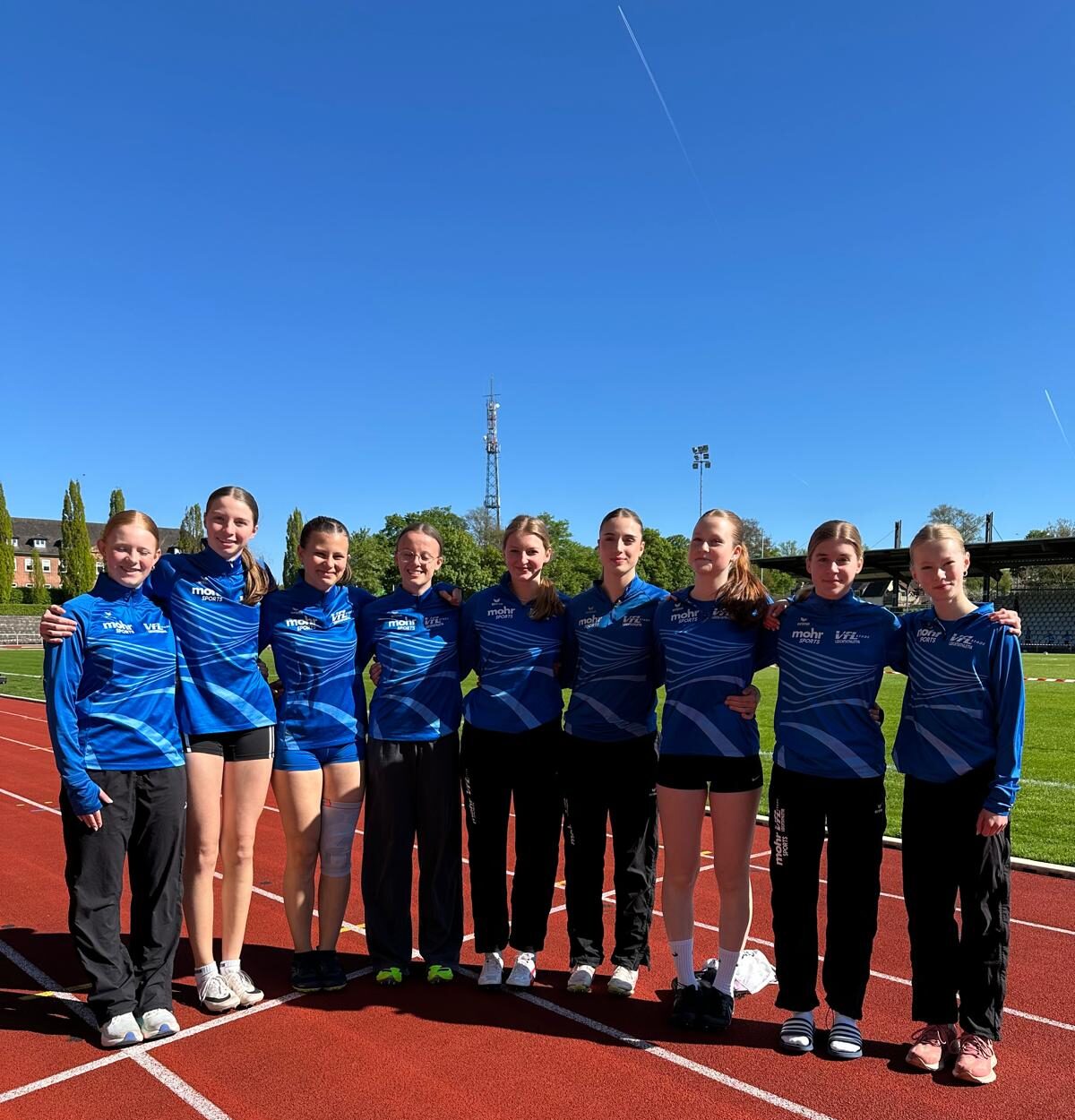 Stader Athletinnen bei der Bahneröffnung in Verden am 26.04.2025