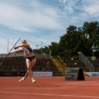Greta Pauli, VfL Stade, bei den Deutschen Meisterschaften 2025 im Speerwurf W15