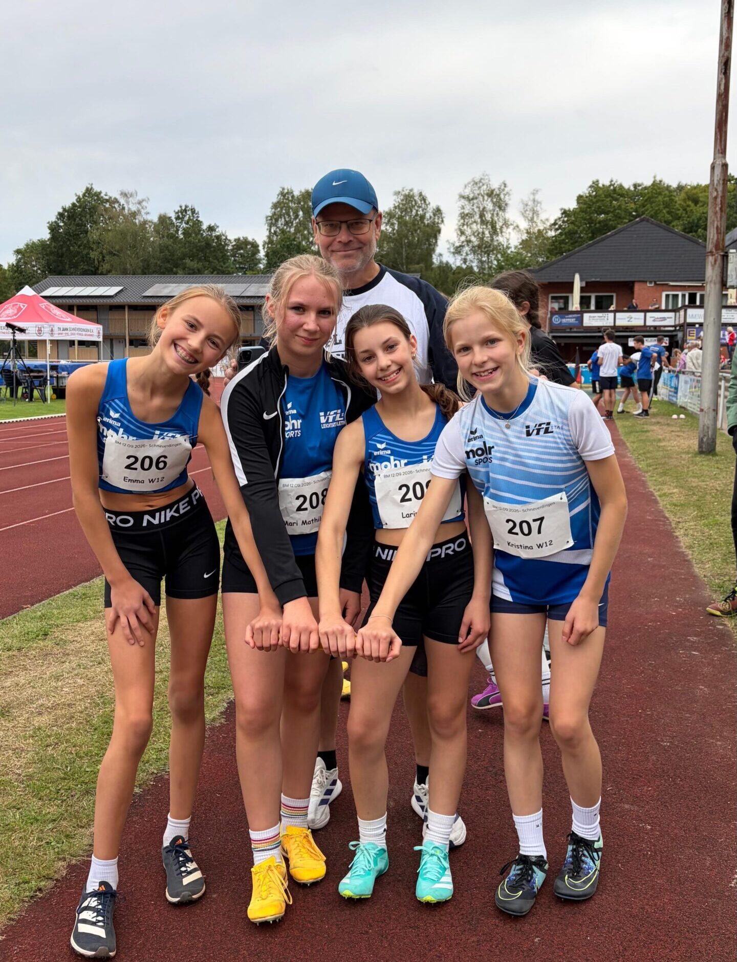 U14 Staffel VfL Stade 4 x 75 m bei den Bezirksmeisterschaften in Schneverdingen im September 2026